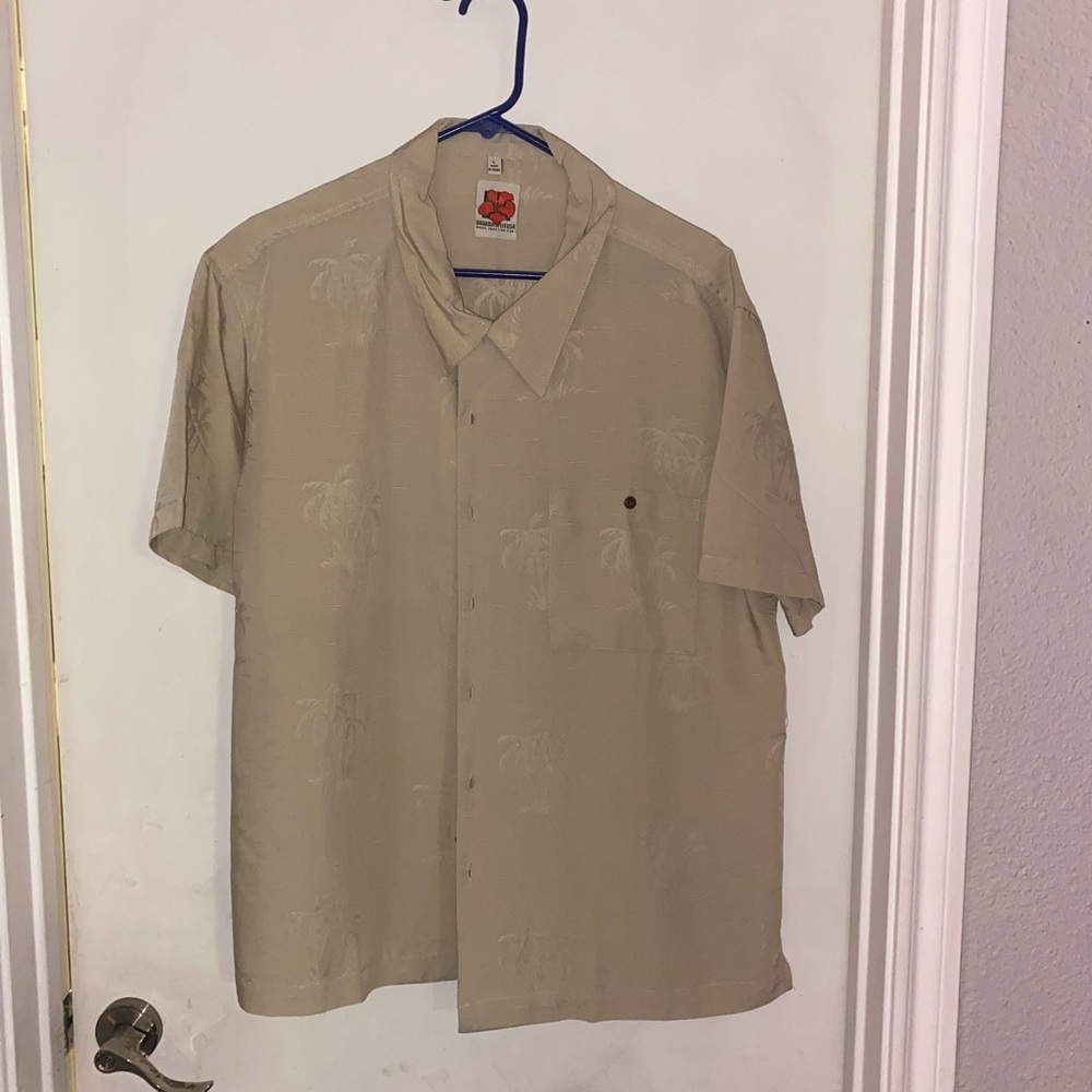 Banana split Men's Beige Short Sleeve Hawaiian Shirt